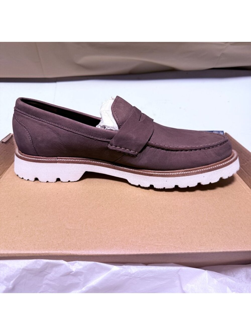 Cole Haan Men's Chunky Penny Loafers Brown Size 10 NEW